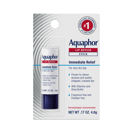 Aquaphor Lip Repair Stick Immediate Relief Fragrance Free 4.8g