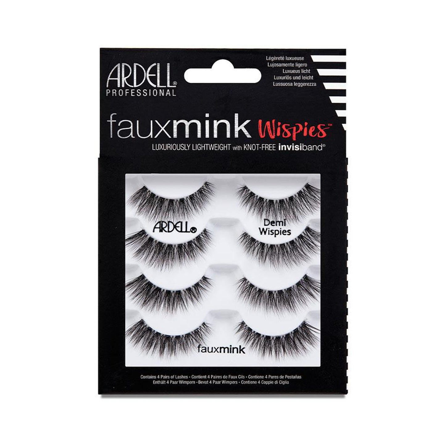 Ardell Faux Mink Lashes Demi Wispies 4 Pairs Eyelashes