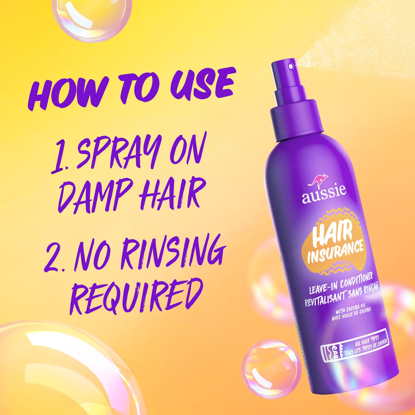 Aussie Hair Insurance Leave-In Conditioner 236 mL