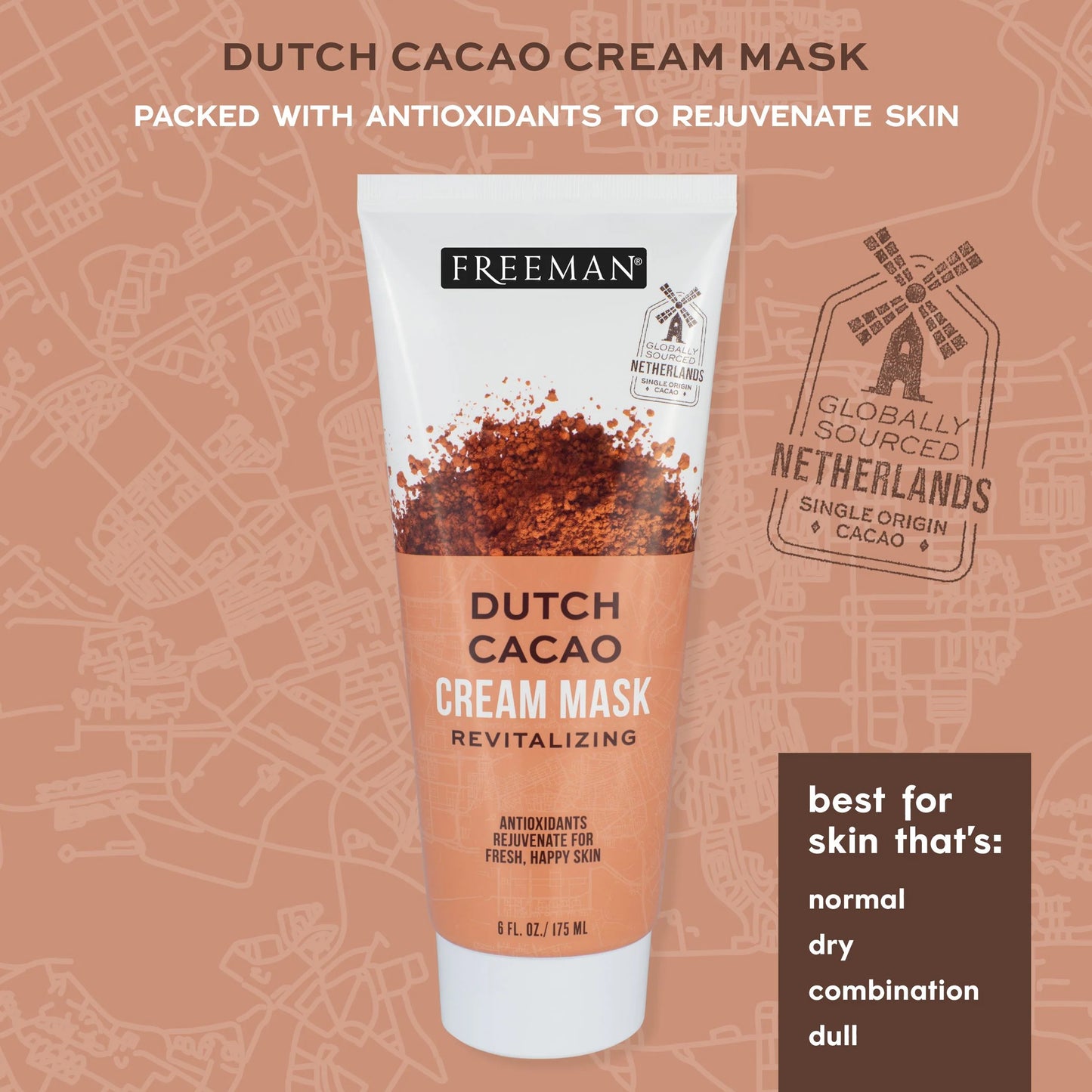 Freeman Beauty Exotic Blends Revitalizing Dutch Cacao Cream Mask