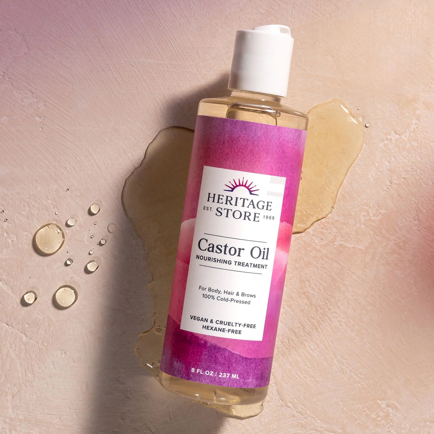 Heritage Store Castor Oil Cold-Pressed Nourishing Treatment