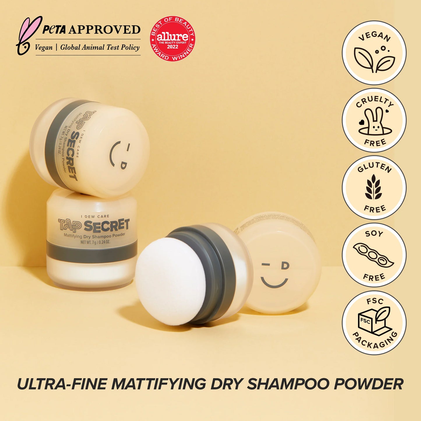 I Dew Care Tap Secret Mattifying Dry Shampoo Powder 7g