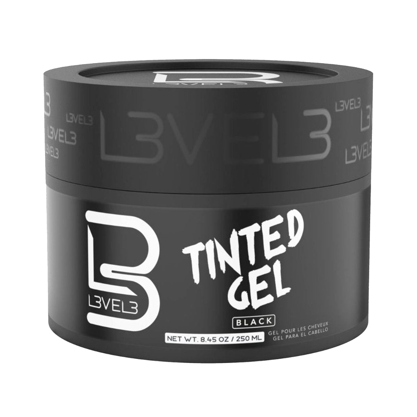 L3VEL3 Tinted Hair Gel Black Color