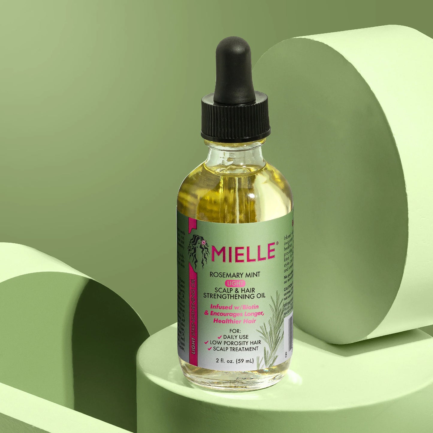 Mielle Organics Rosemary Mint Light Scalp Hair Strengthening Oil 59 mL