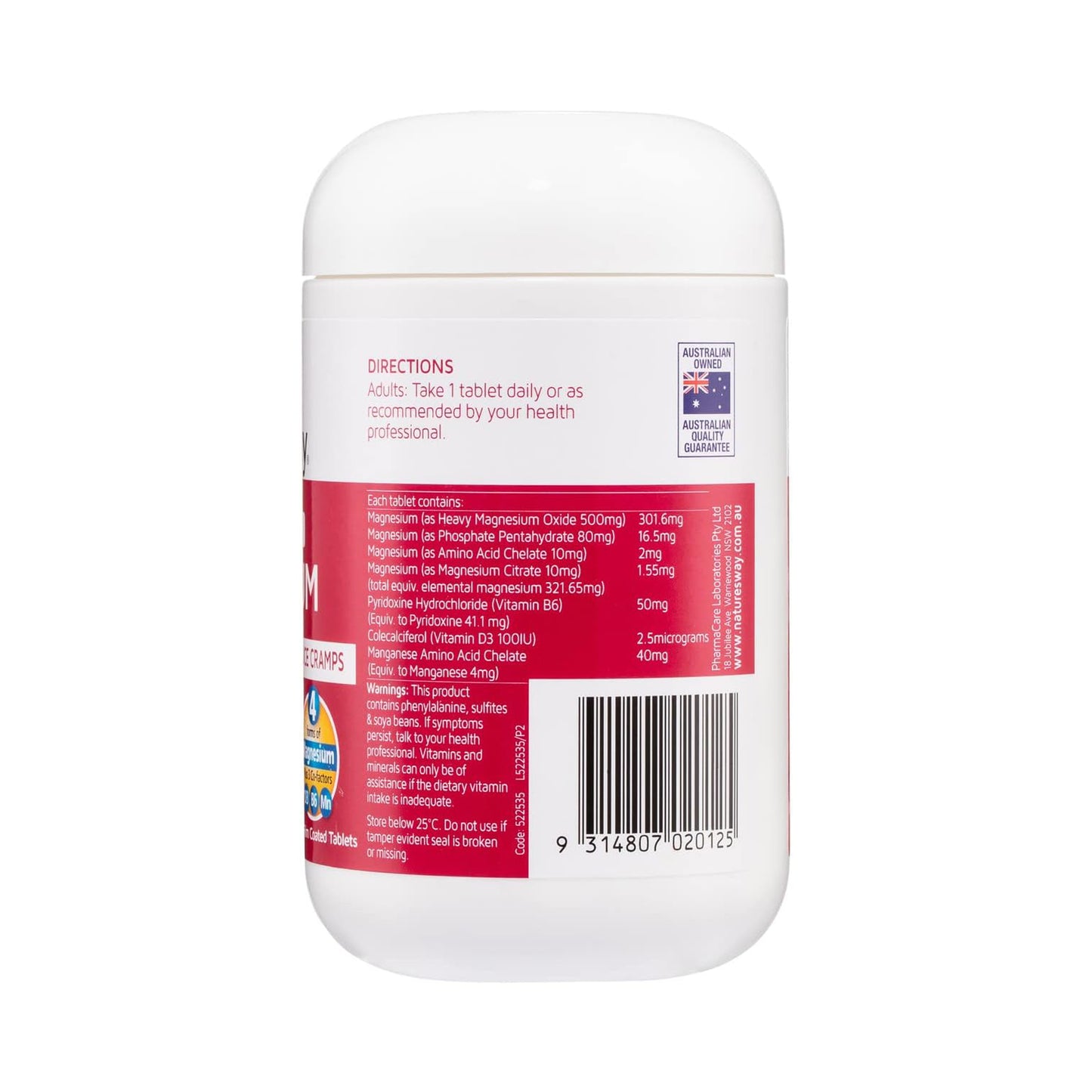 Nature's Way High Strength Magnesium 150 Tablets