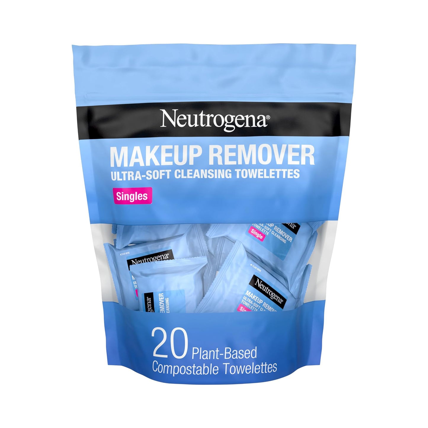 Neutrogena Makeup Remover Ultra-Soft Cleansing Towelettes 20 Ct