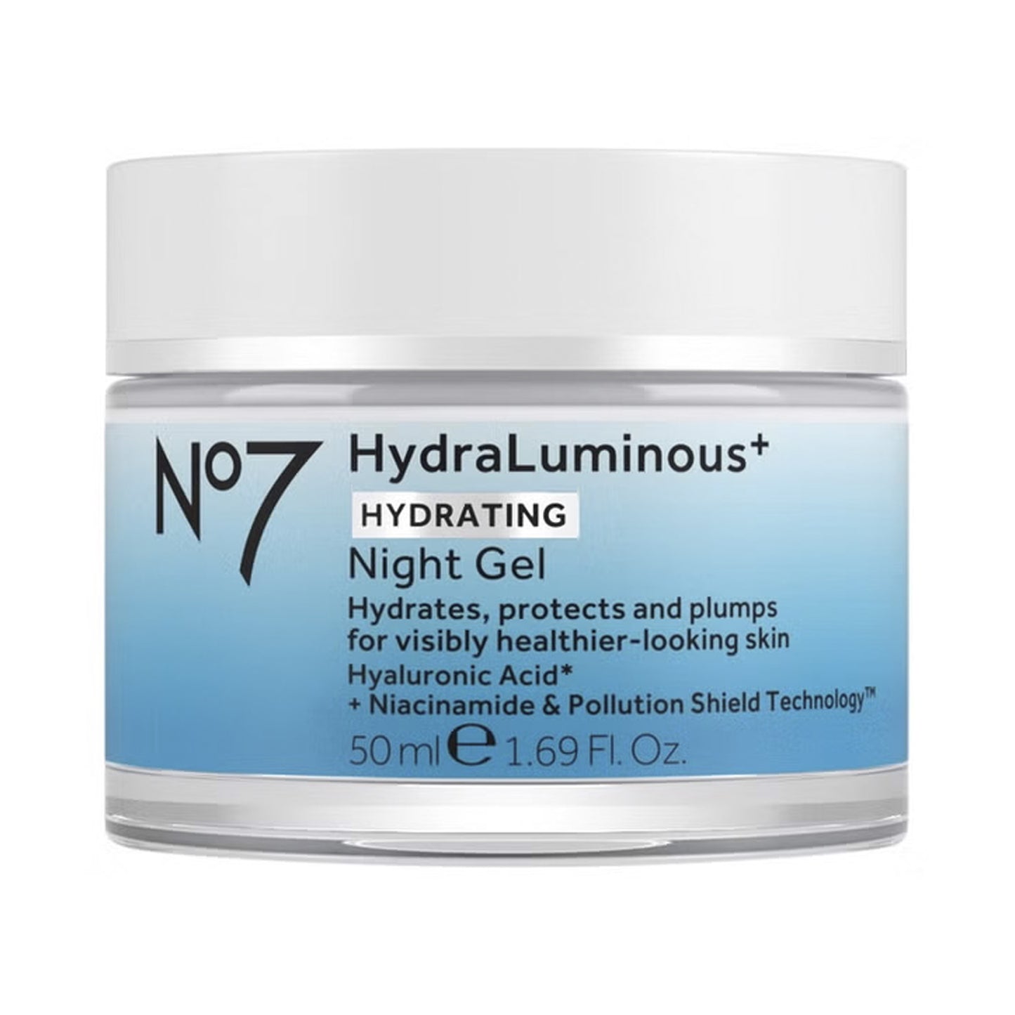 No7 HydraLuminous+ Night Gel 50 mL