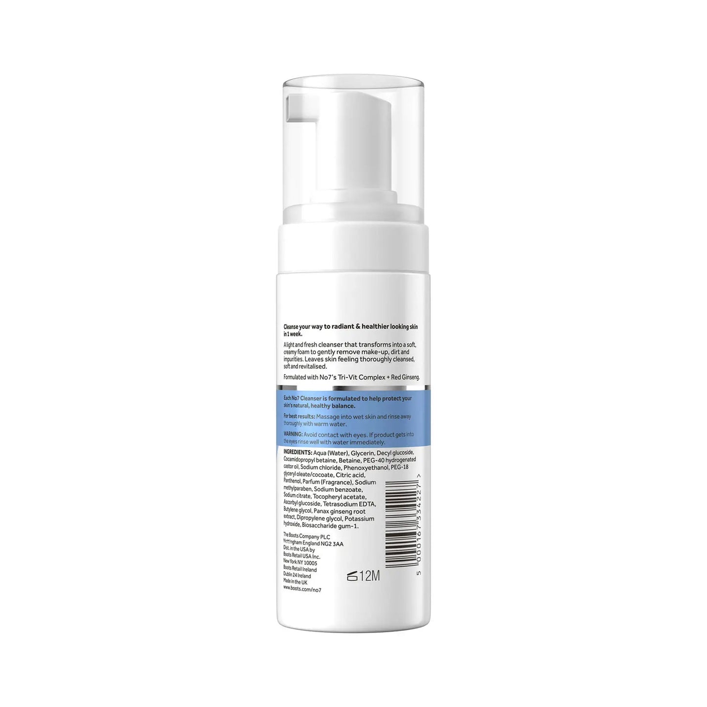No7 Radiant Results Revitalising Foaming Cleanser 150 mL
