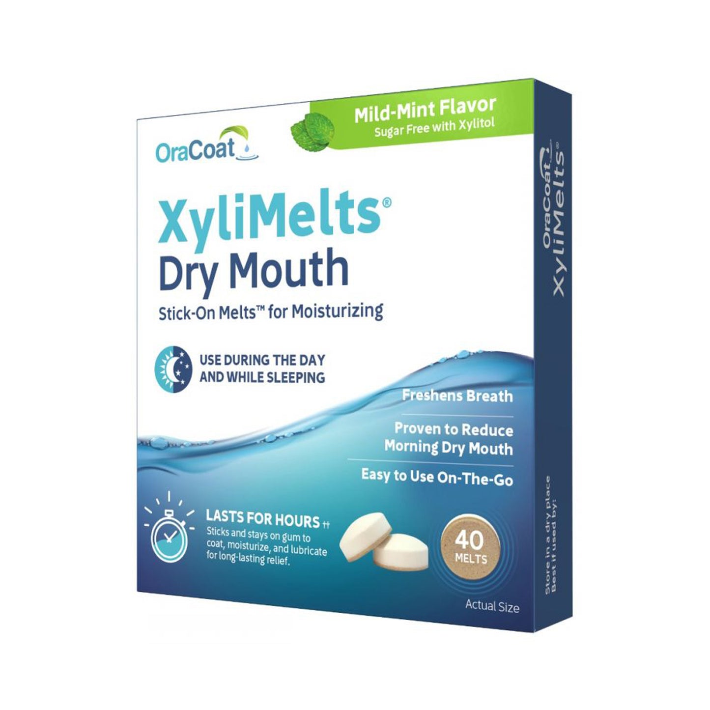 OraCoat XyliMelts for Dry Mouth Mild-Mint 40 Melts