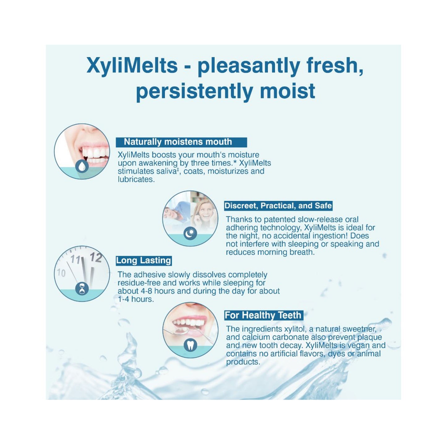 OraCoat XyliMelts for Dry Mouth Mild-Mint 40 Melts