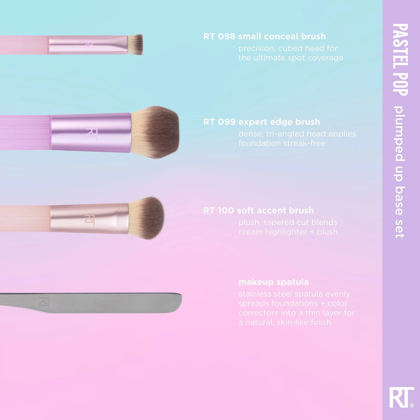 Real Techniques Pastel Pop Plumped Up Base Set