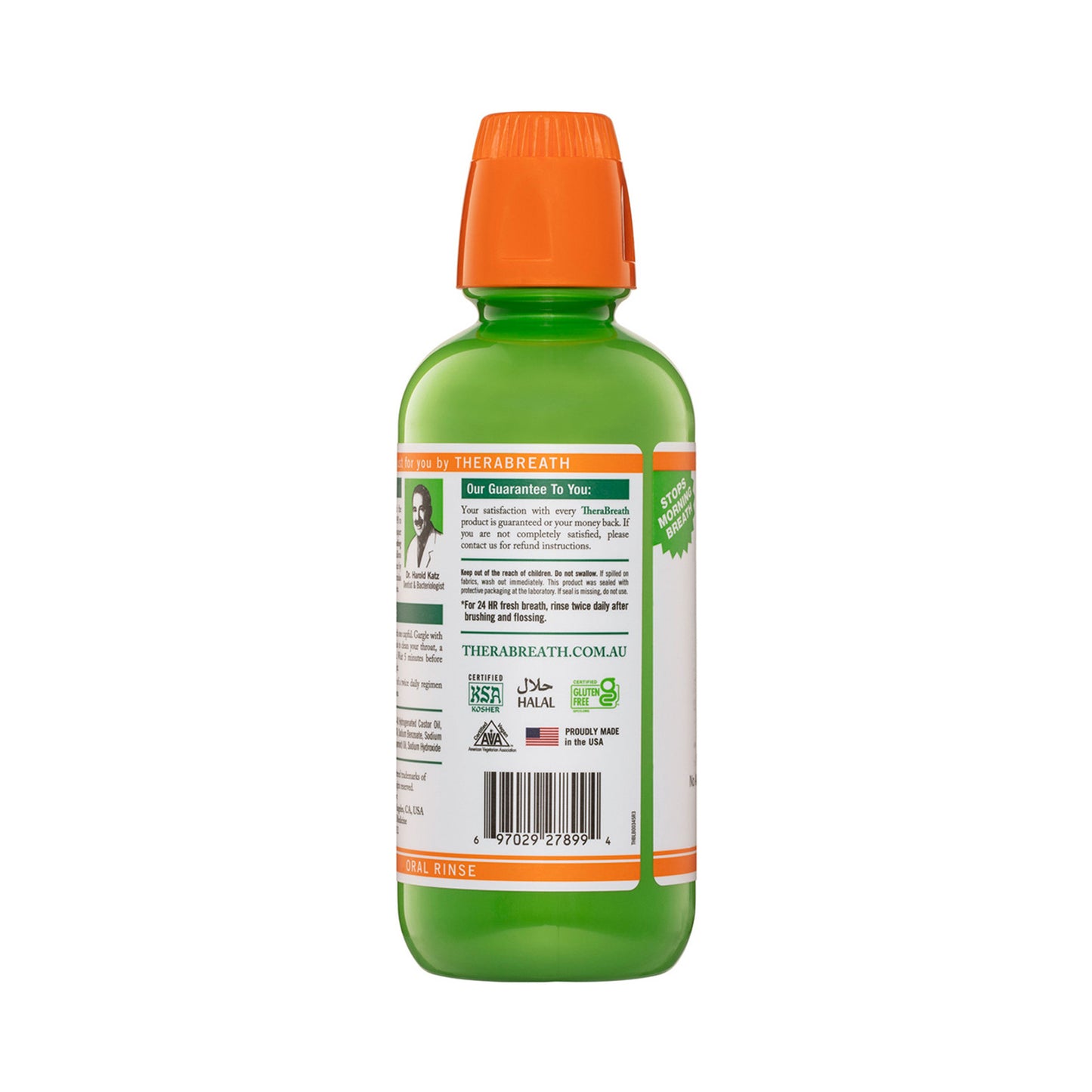 TheraBreath Oral Rinse Fresh Breath Mild Mint 473 mL