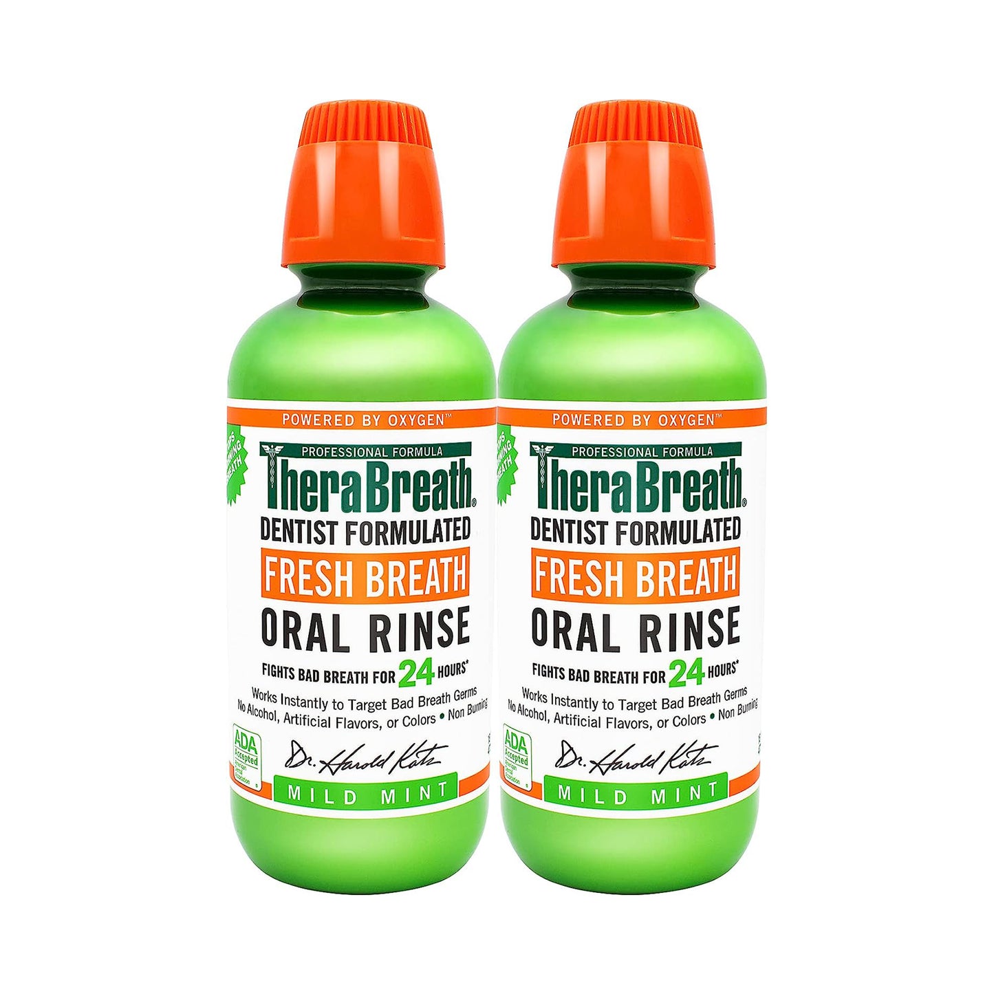 TheraBreath Oral Rinse Mild Mint 473 mL Pack of 2