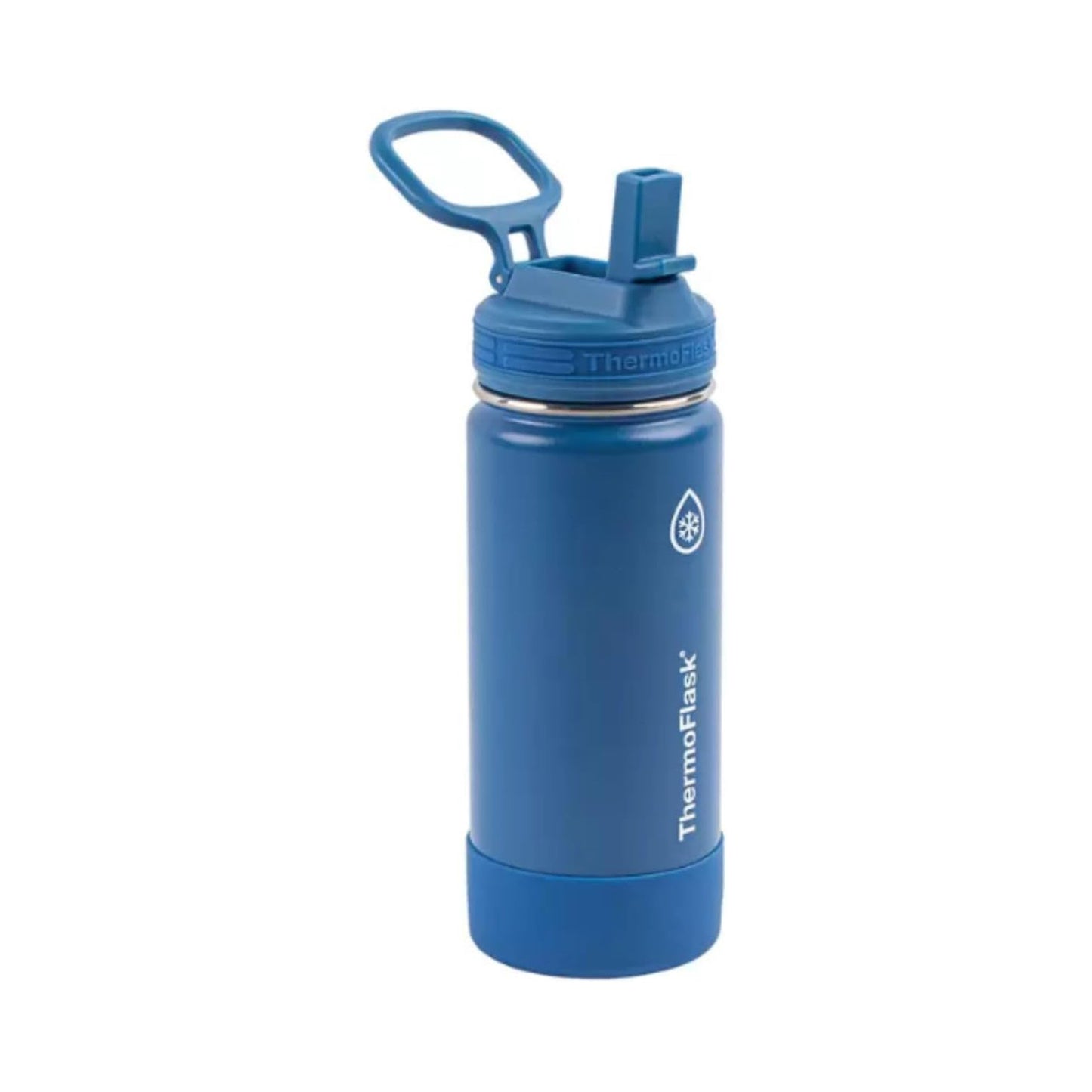 Thermoflask Kids Water Bottle - Two Pack with Straw Lid Blueberry White 474 mL