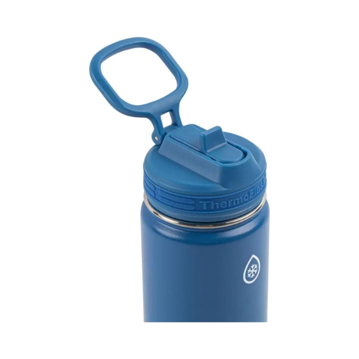 Thermoflask Kids Water Bottle - Two Pack with Straw Lid Blueberry White 474 mL