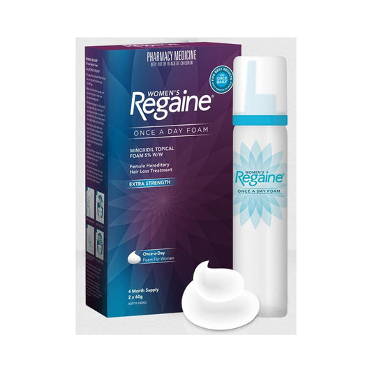 Women's Regaine 5% Minoxidil Unscented Foam for Hair Loss and Hair Regrowth - 4-Month Supply