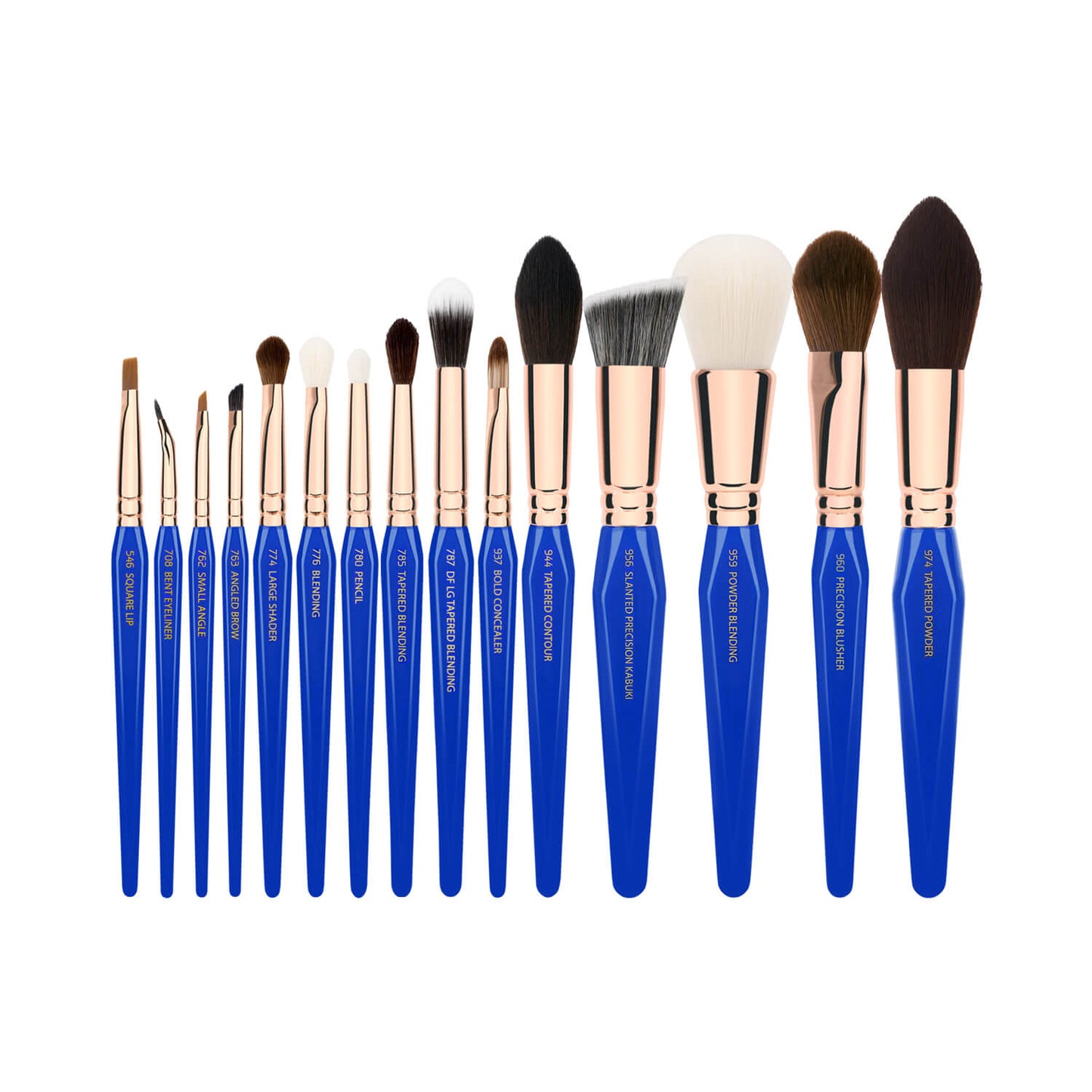 BDellium Tools Golden Triangle Phase II Complete 15pc Brush Set With Pouch