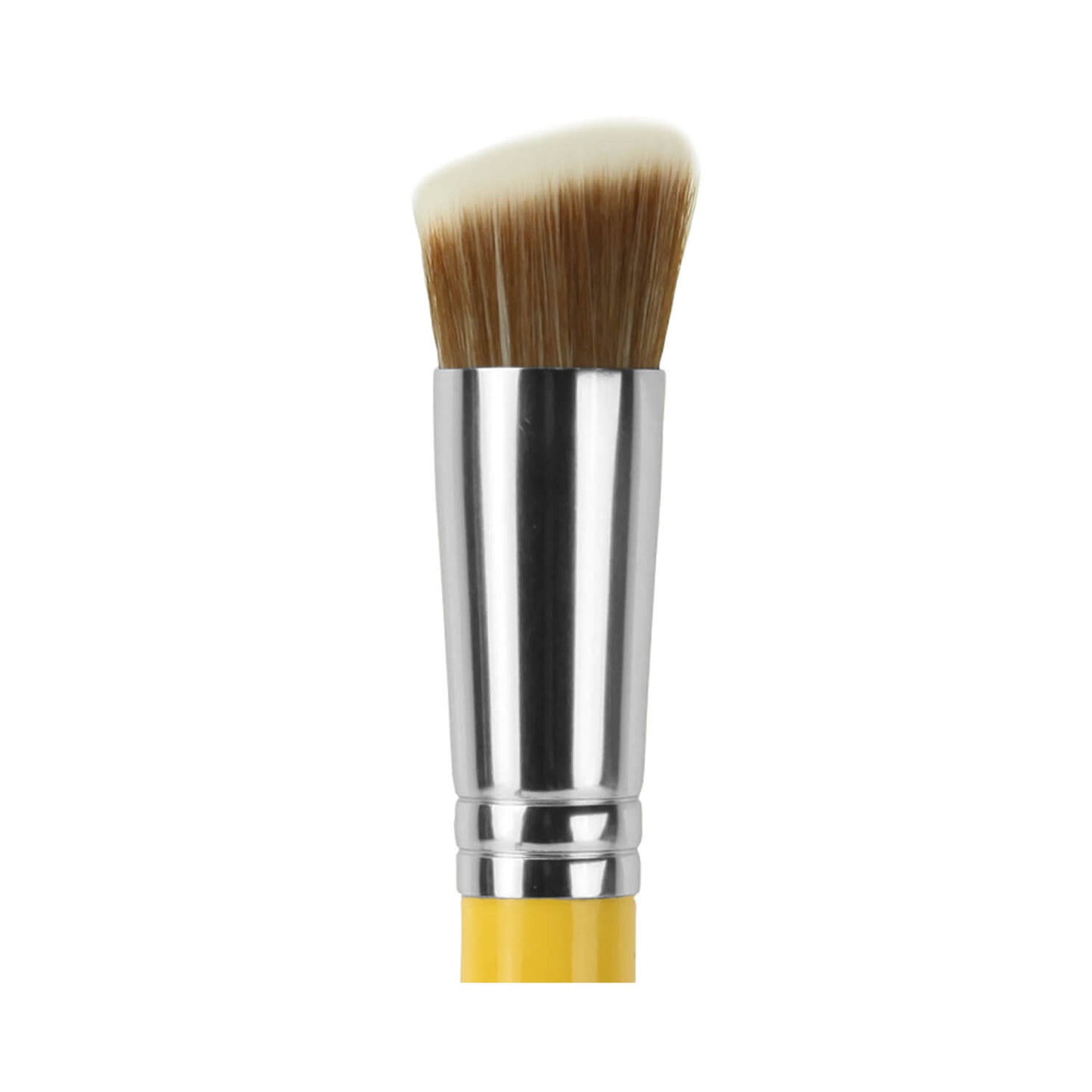 BDellium Tools Studio Line 954 Duet Fiber Slanted Kabuki Brush Yellow Head