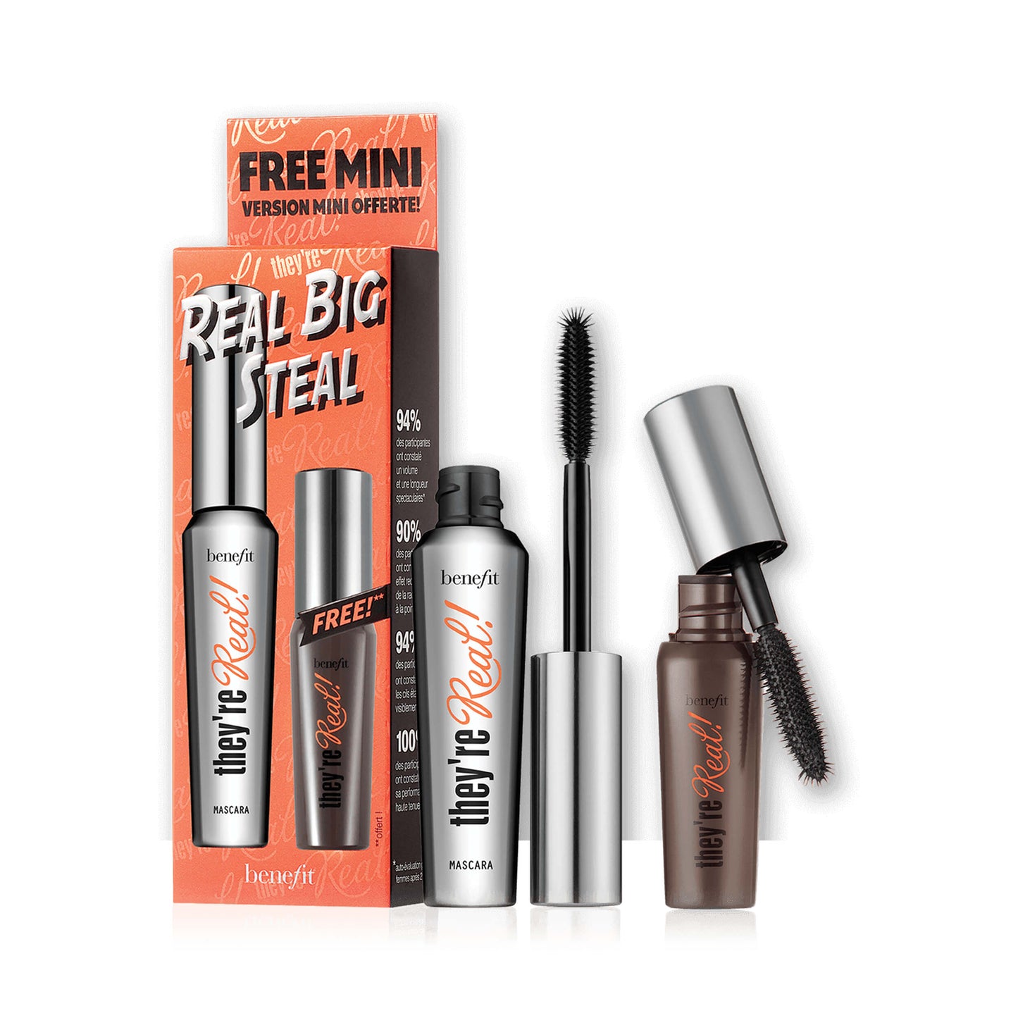 Benefit Cosmetics REAL Big Steal Lengthening Mascara Duo
