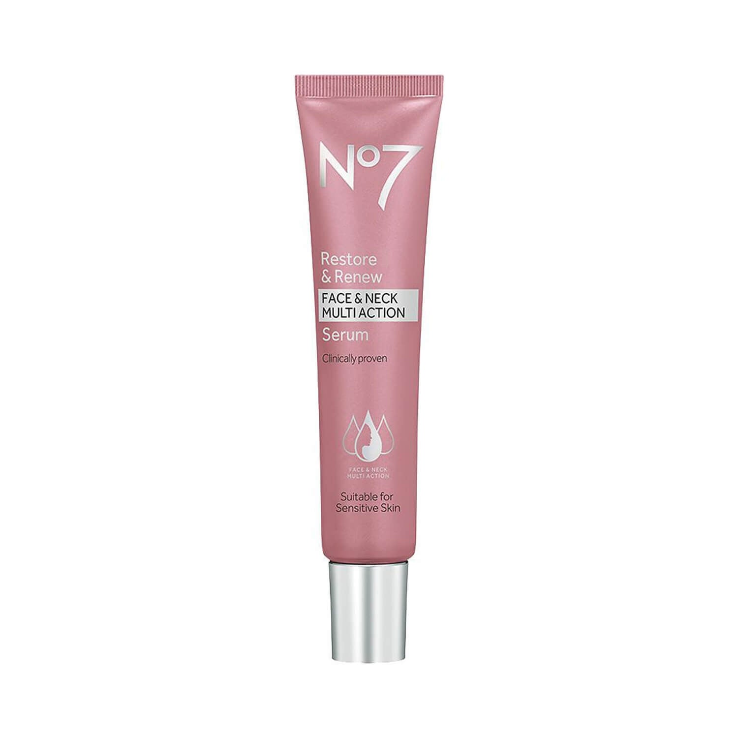 No7 Restore Renew Face Neck Multi Action Serum 30 mL