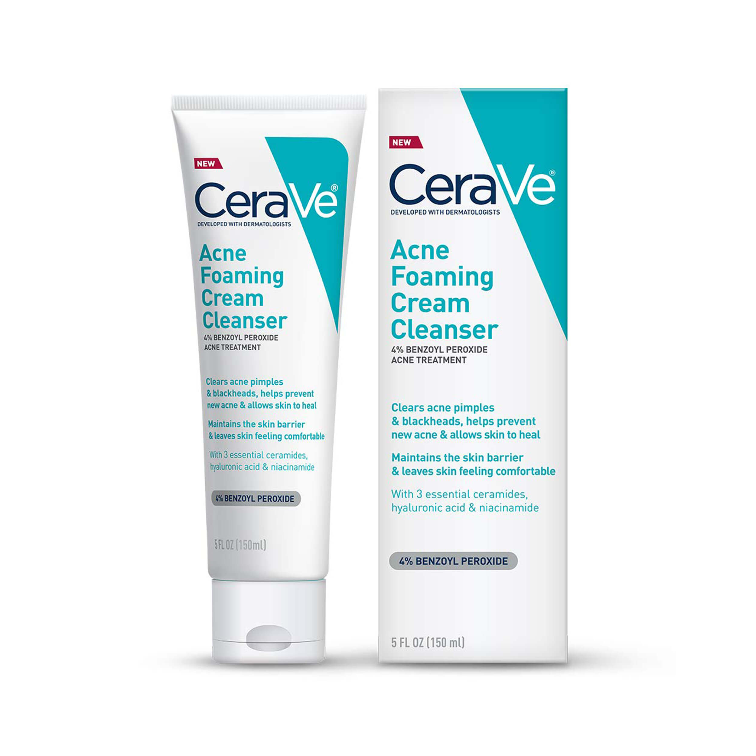 at donere Behov for Stor vrangforestilling CeraVe - Acne Foaming Cream Cleanser - 150 mL – MYQT