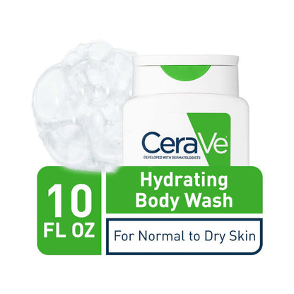 CeraVe Gentle Hydrating Body Wash Moisturizes Normal to Dry Skin 296ml