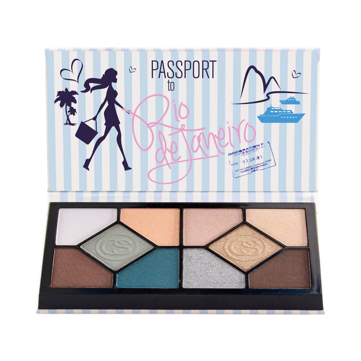 Coastal Scents Passport Eyeshadow Palette Rio de Janeiro