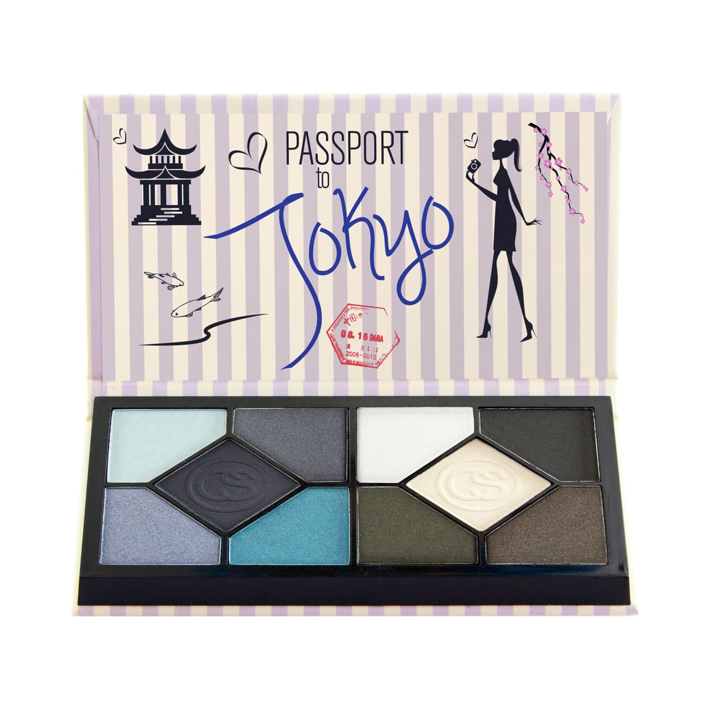 Coastal Scents Passport Eyeshadow Palette Tokyo