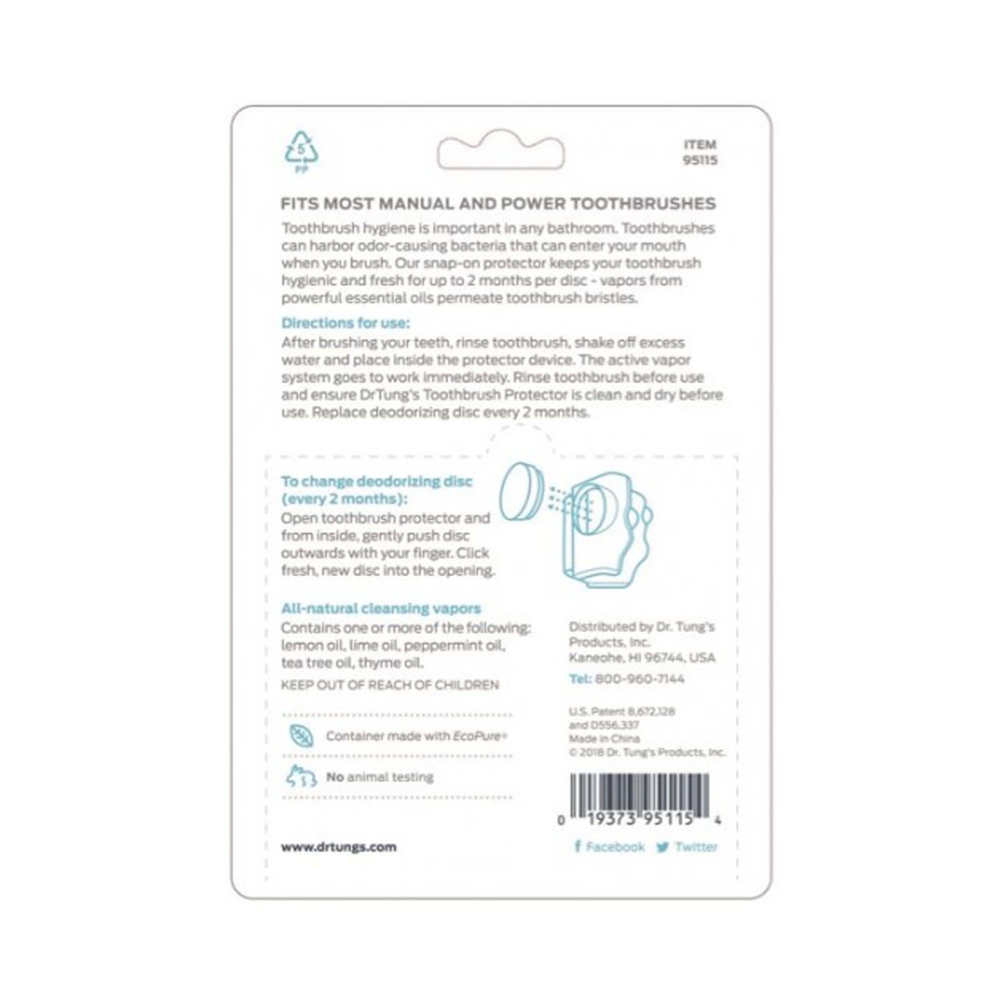 Dr Tung's Snap-On Toothbrush Protection