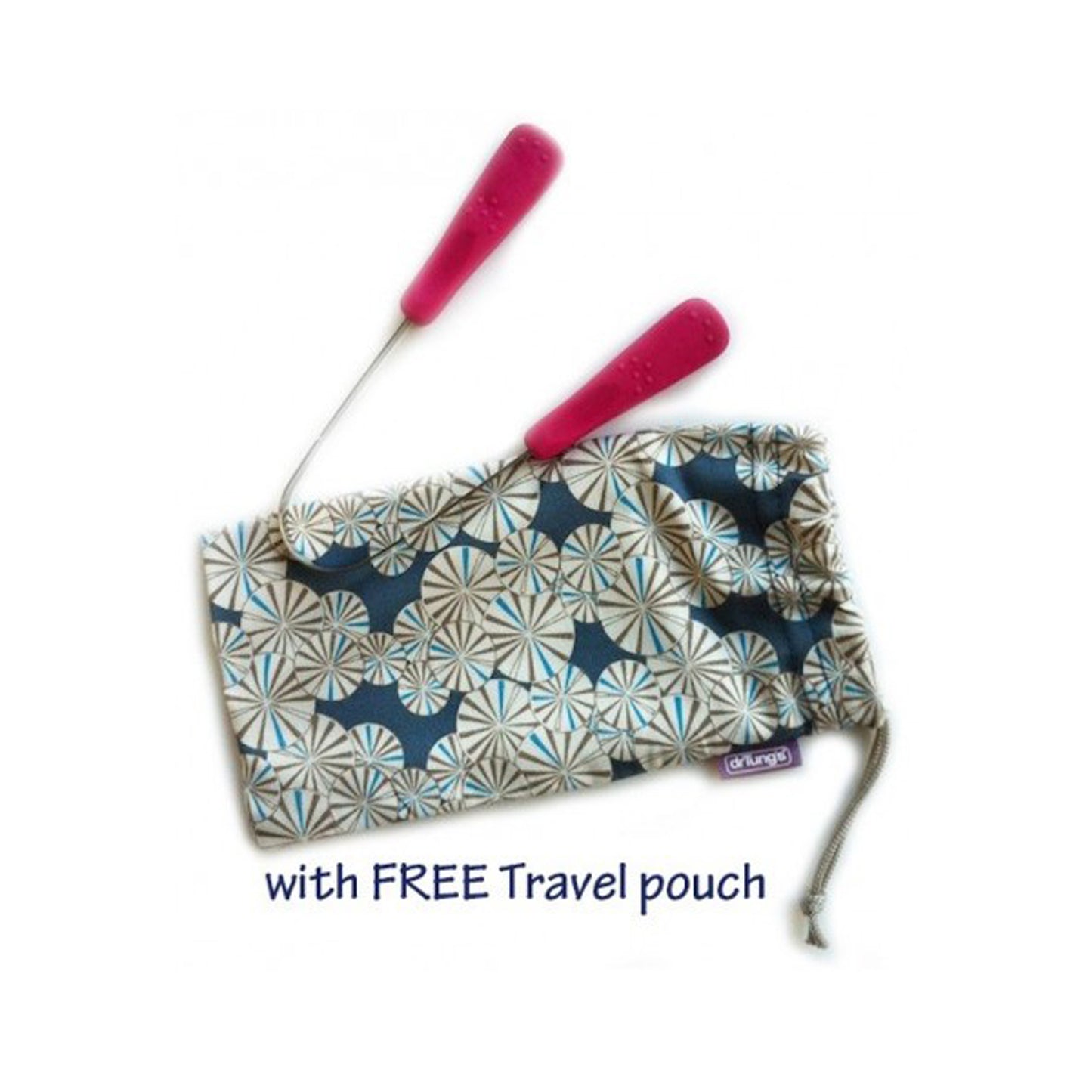 Dr Tung's Stainless Steel Tongue Cleaner Free Travel Pouch