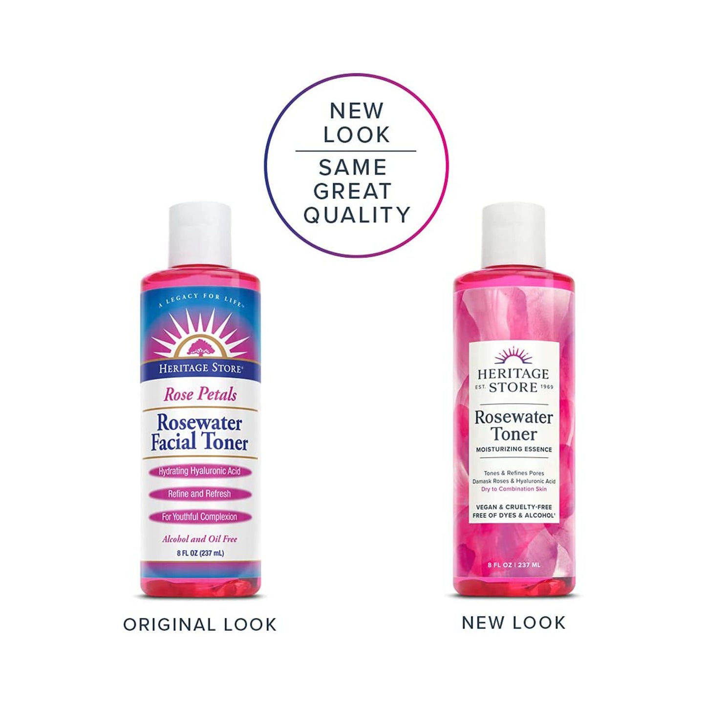 Heritage Store Rosewater Facial Toner 237 mL