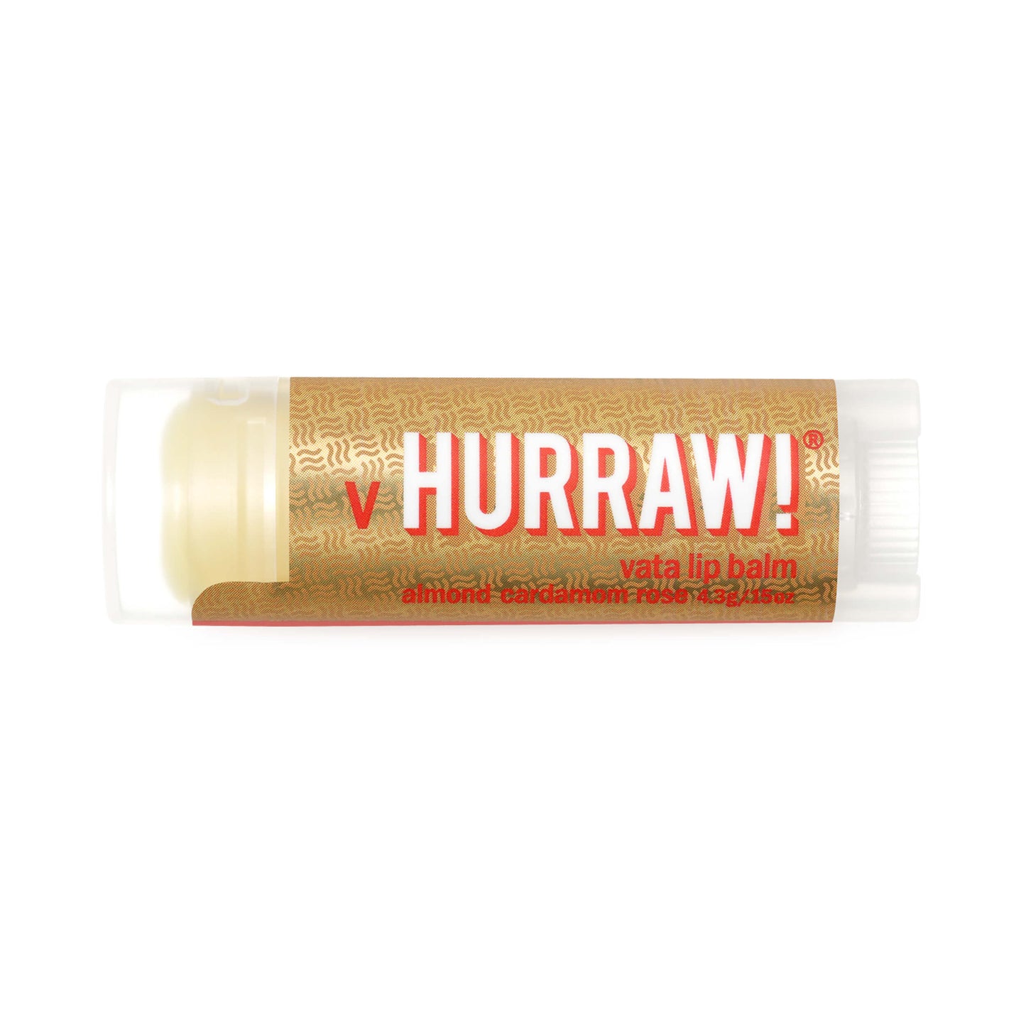 Hurraw! Vata Lip Balm Almond Cardamom Rose 4.3g