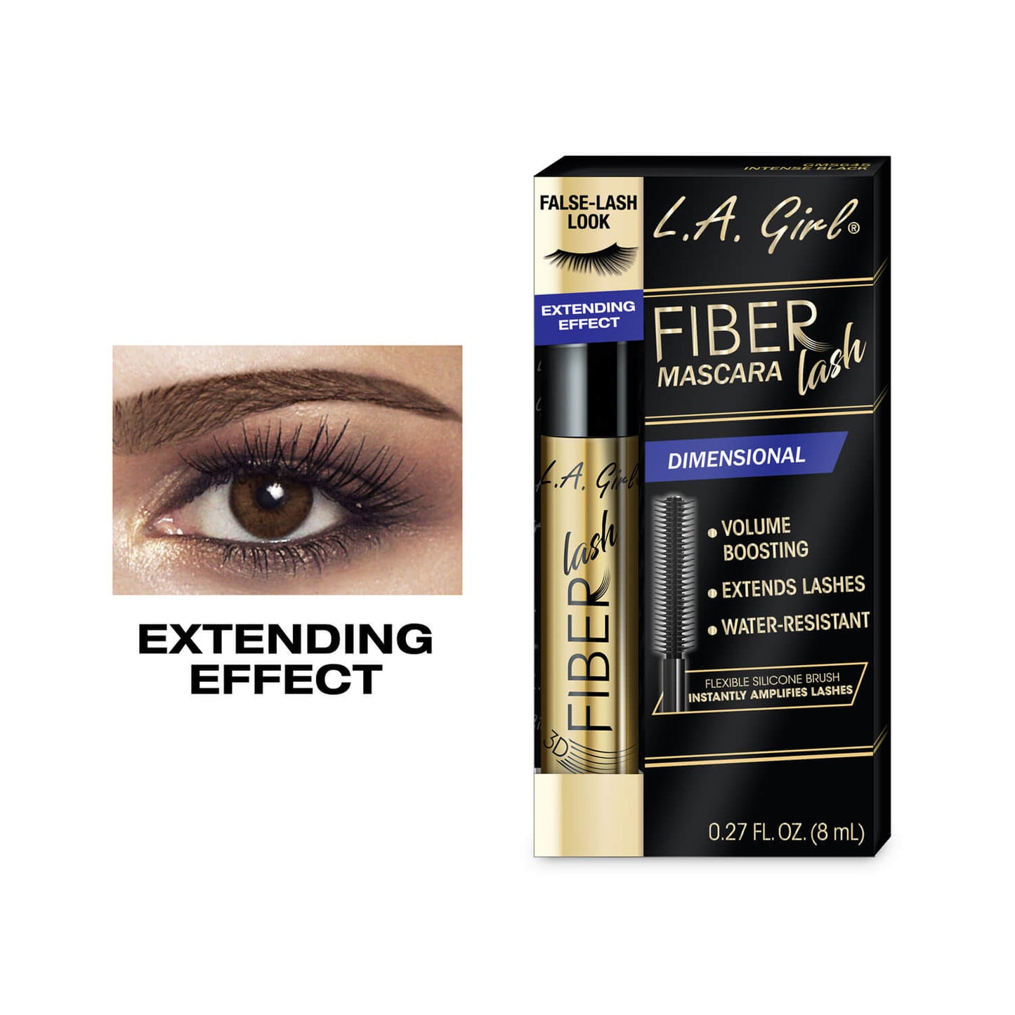LA Girl Fiber Lash Mascara Intense Black GMS645 Alt