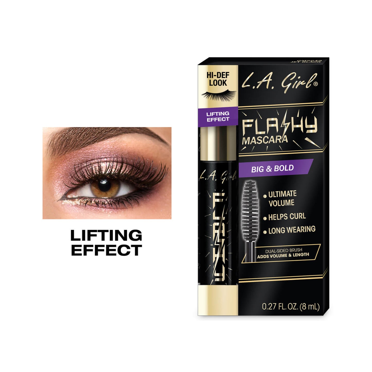 LA Girl Flashy Mascara Jet Black GMS649 ALT