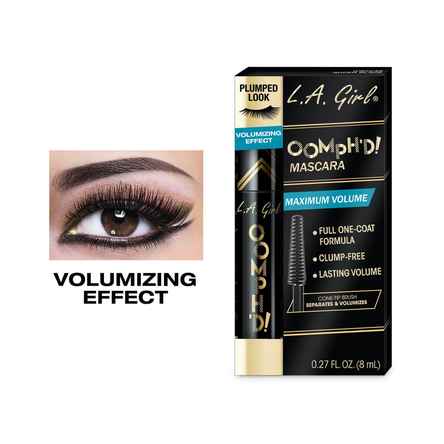 LA Girl Oomh'D Mascara Super Black GMS648 ALT