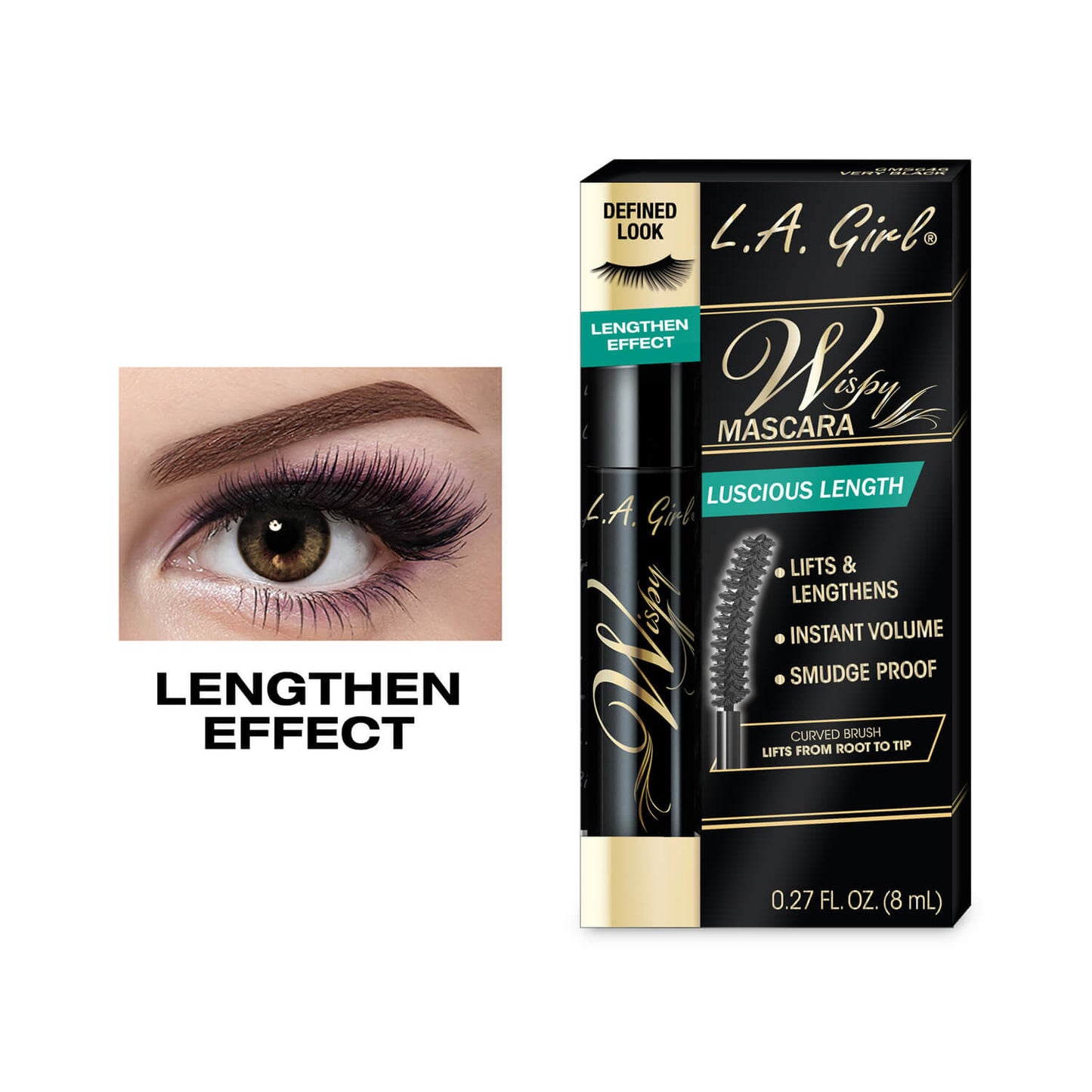 LA Girl Wispy Lash Mascara Very Black GMS646 ALT