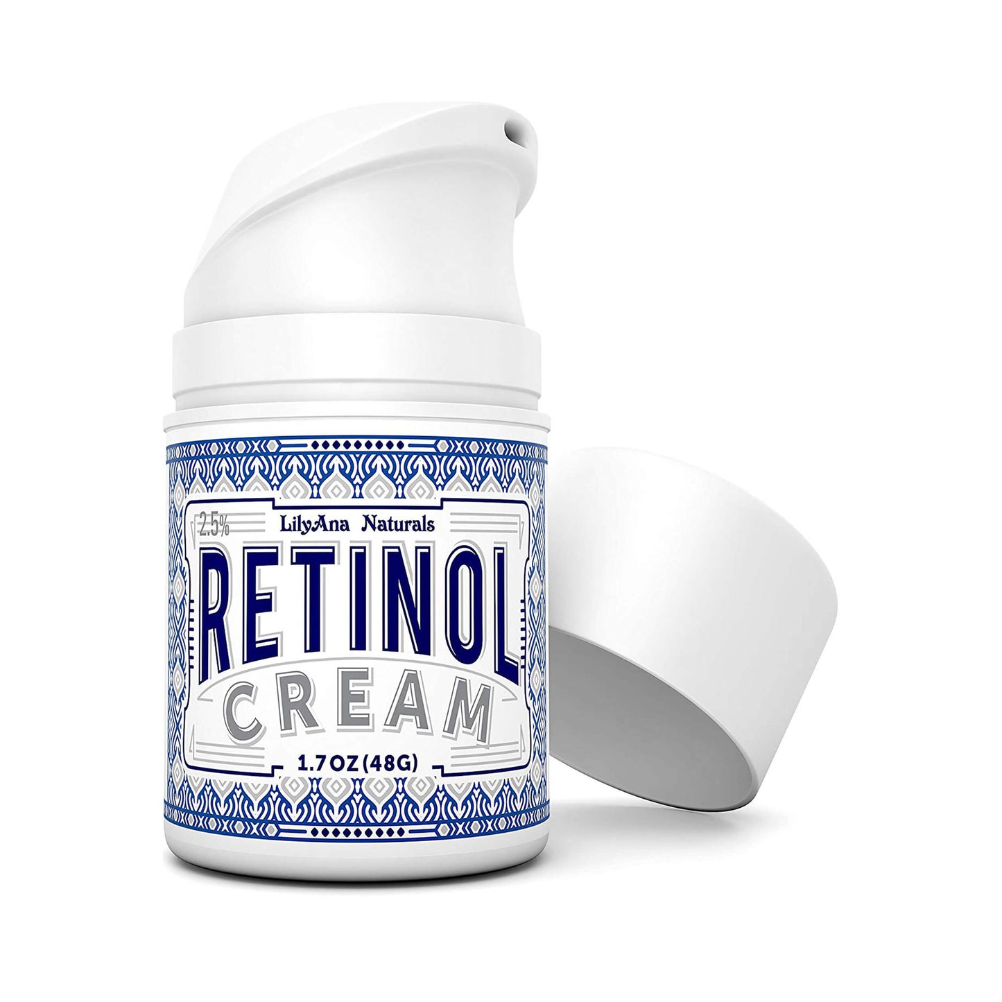 LilyAna Naturals Retinol Cream Moisturizer 48g Open