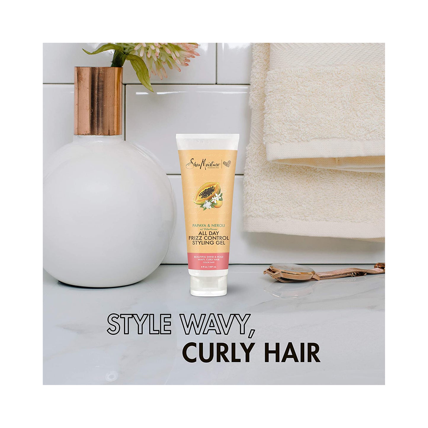 Shea Moisture Papaya Neroli All Day Frizz Control Styling Gel 237 mL