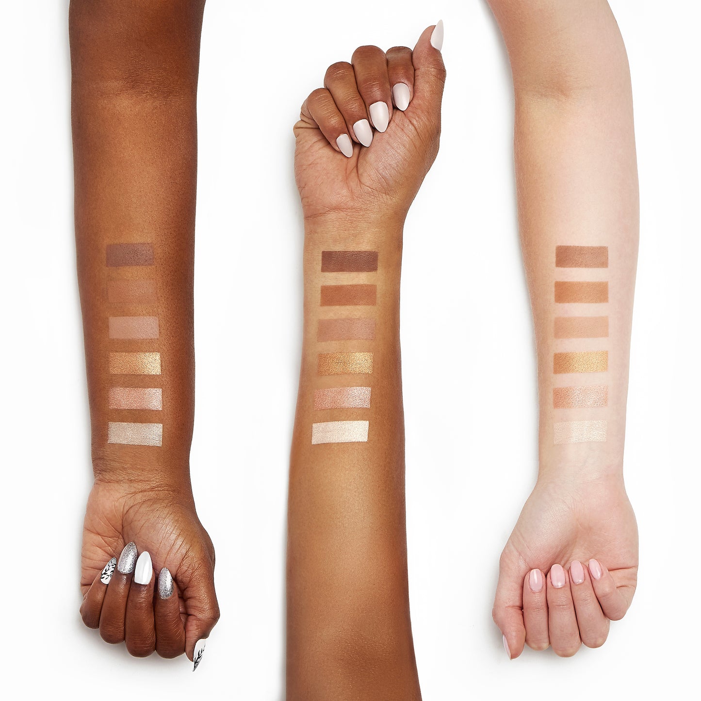 Sigma Beauty Scultp Highlight Contour Palette Arm Swatches