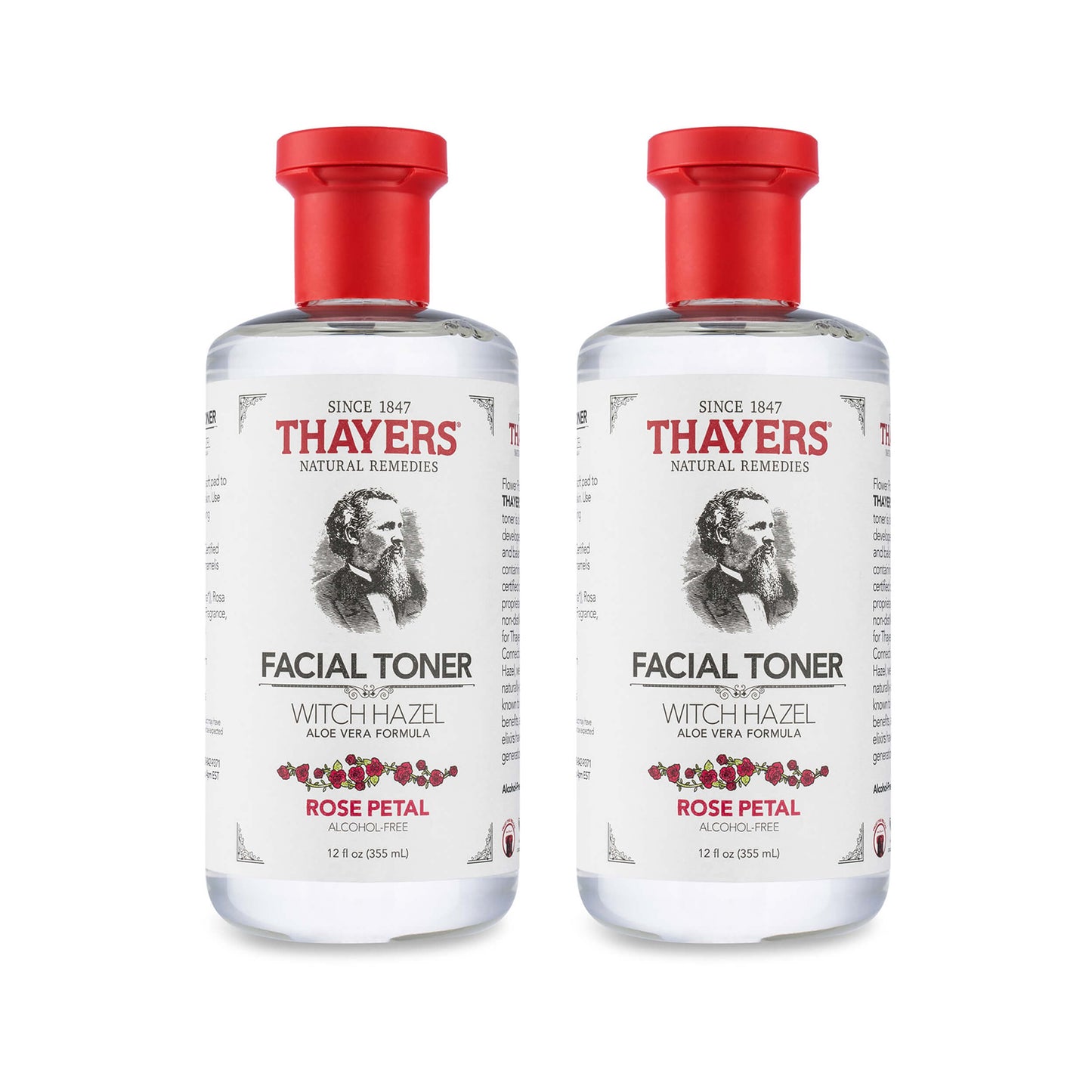 Thayers Alcohol-Free Rose Petal Witch Hazel Toner Pack of 2