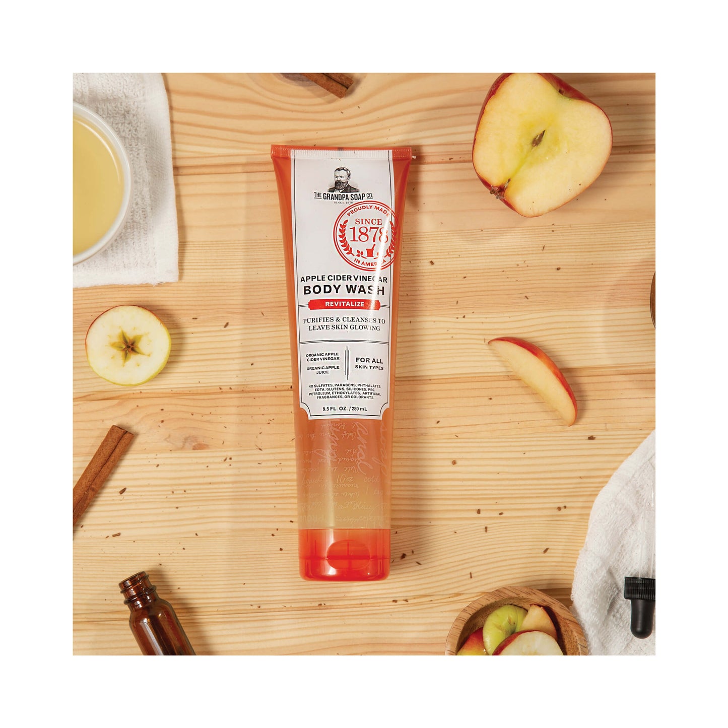 The Grandpa Soap Co Apple Cider Vinegar Body Wash Revitalize 280 mL