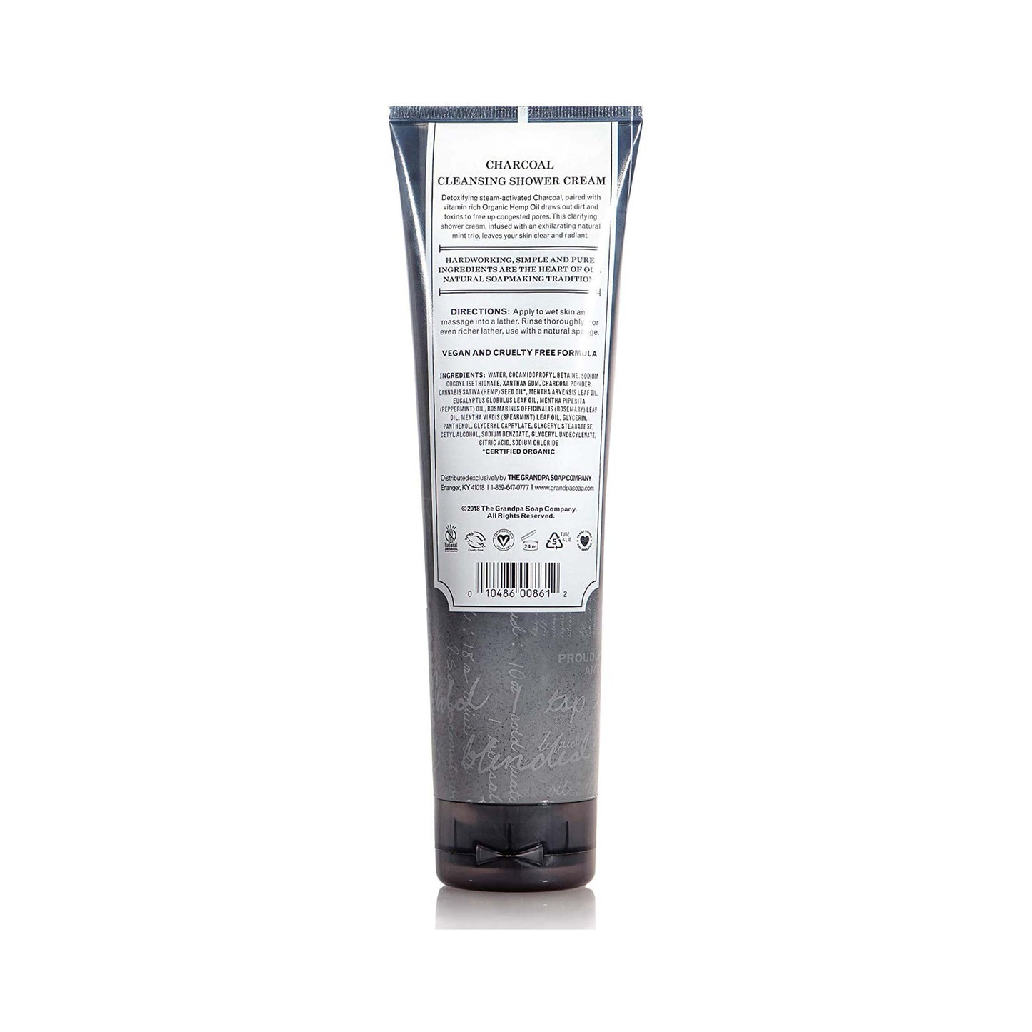 The Grandpa Soap Co Charcoal Cleansing Shower Cream Detoxify 280 mL