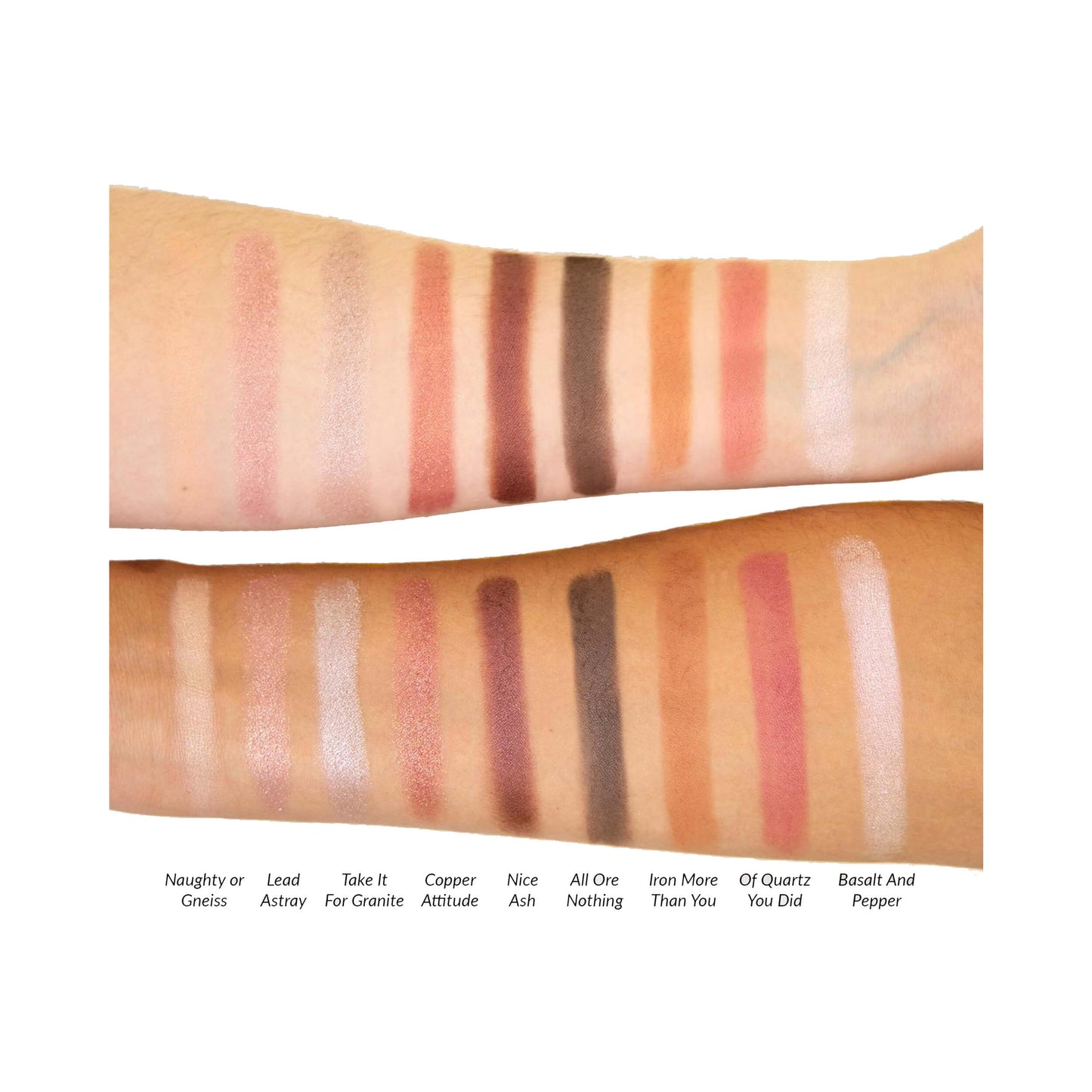 heBalm Alternative Rock Vol 1 Eyeshadow Palette Swatches