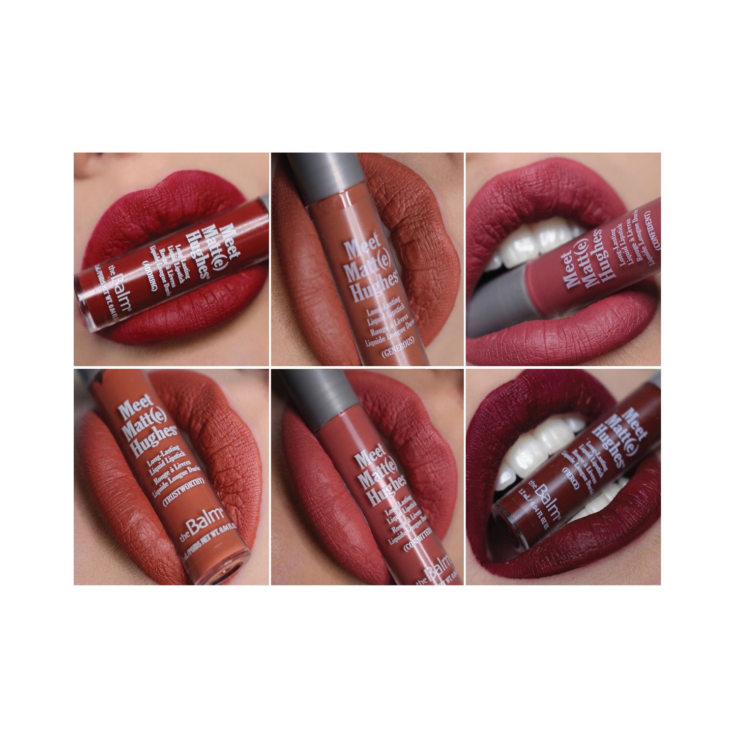 theBalm Meet Matte Hughes San Francisco - Set of 6 Mini Long-Lasting Liquid Lipsticks