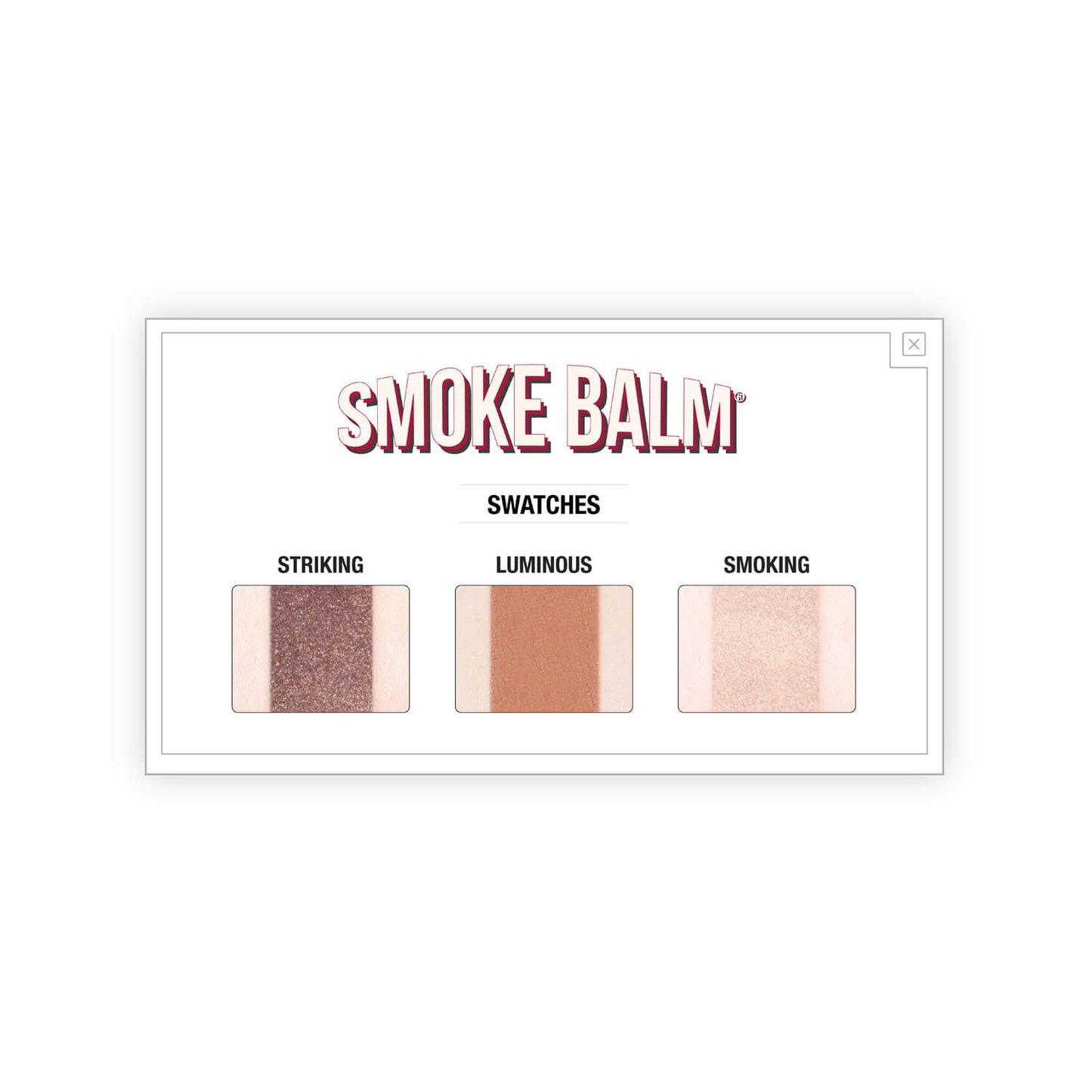 theBalm SmokeBalm® Vol. 4 Foiled Eyeshadow Palette Swatches