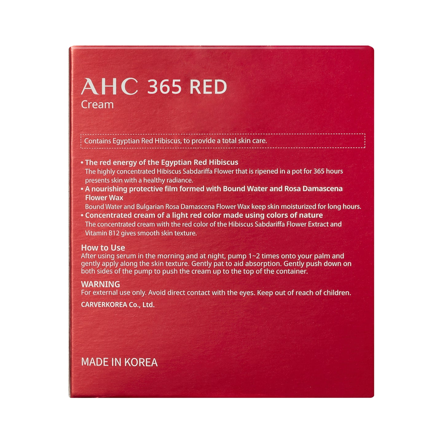 AHC 365 Red Cream 50 mL