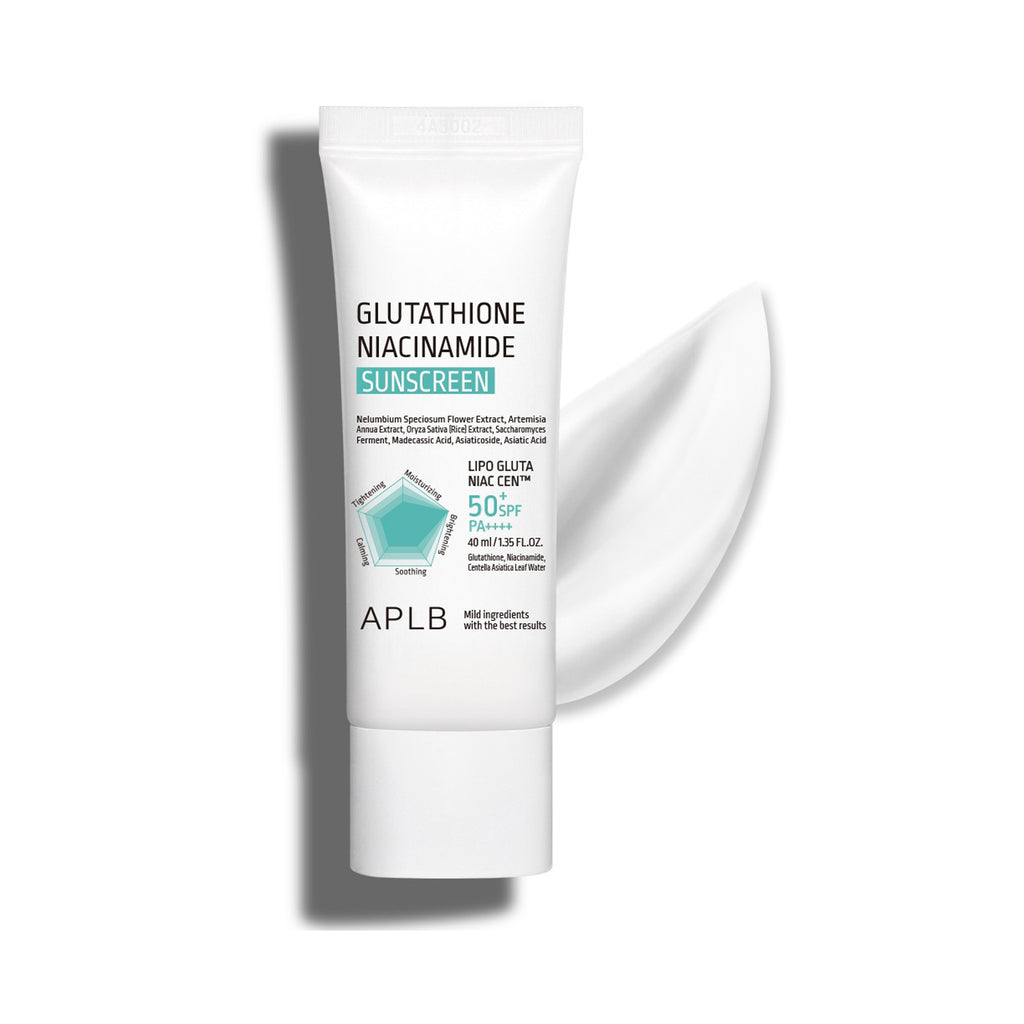 Sunscreen cream tube labeled 'APLB' on a white background