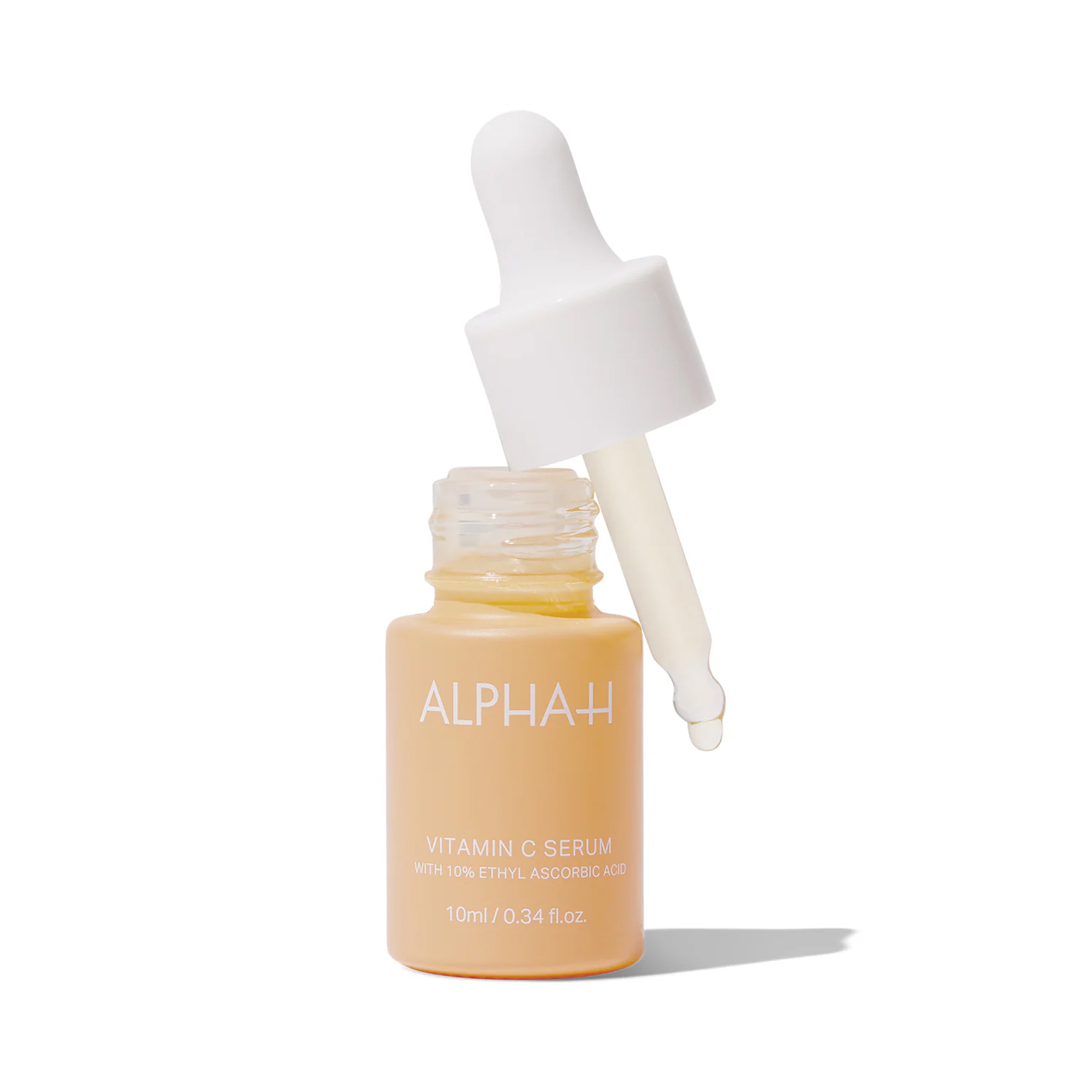 Alpha-H Vitamin C Serum with dropper on a white background