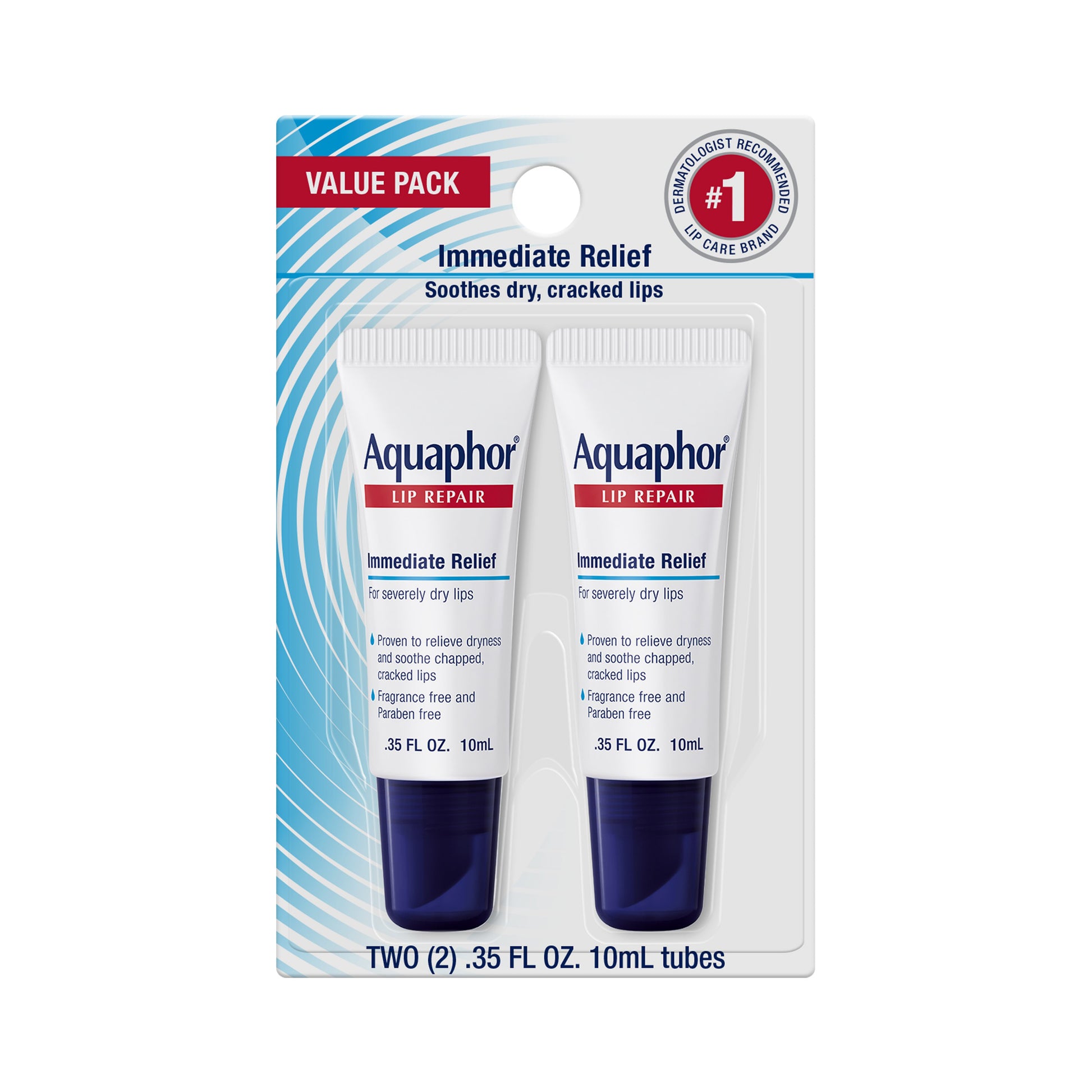 Aquaphor Lip Repair Value Pack Immediate Relief Fragrance Free