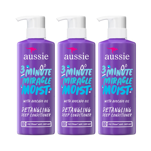 Aussie Hair 3 Minute Miracle Moist Deep Conditioner 475 mL Pack Of 3